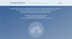 Desktop Screenshot of exchange.sigmasoft.cz