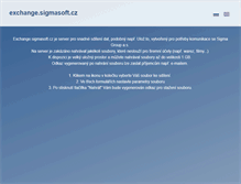 Tablet Screenshot of exchange.sigmasoft.cz